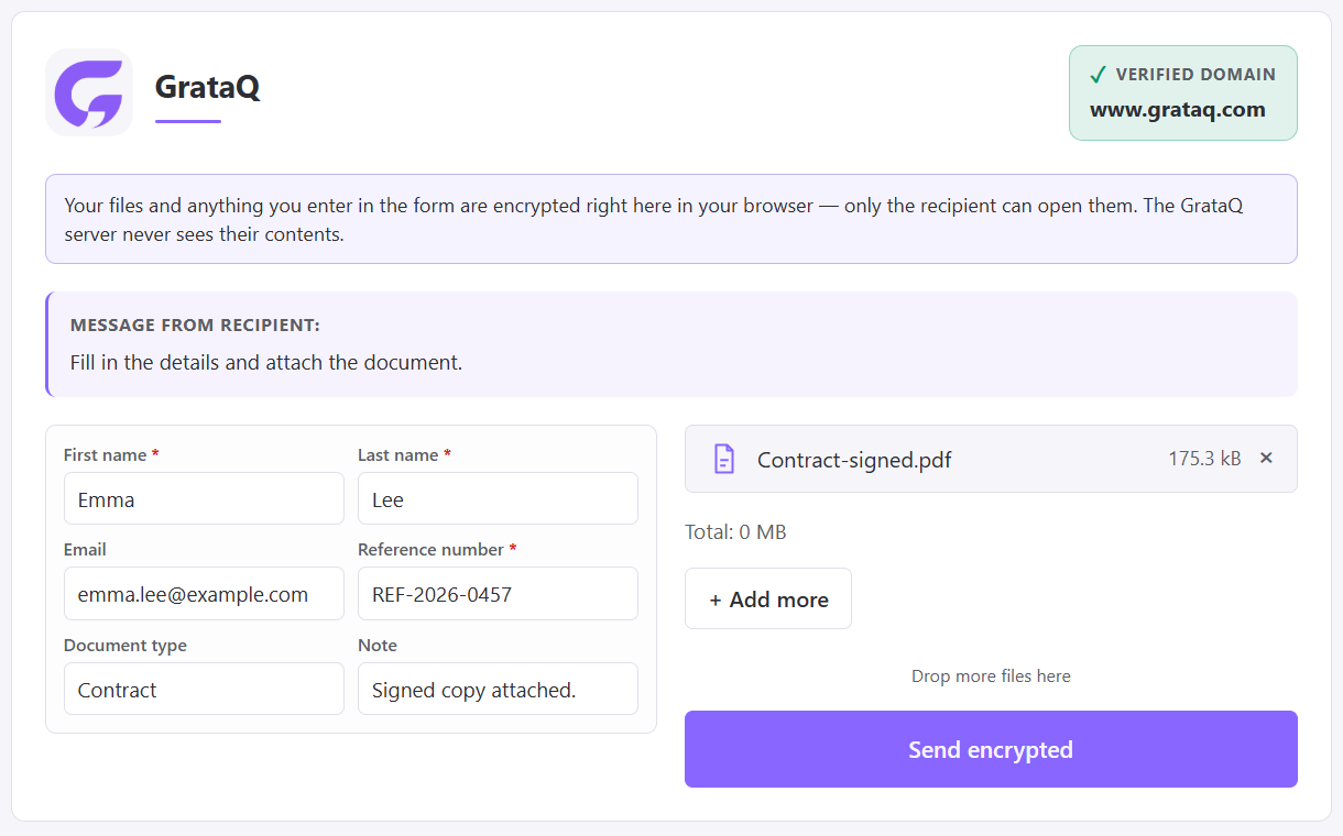 Upload page preview: a form with several fields